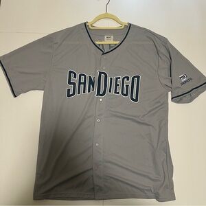 Padres MLB San Diego Men’s XL Clayton Richard #3 Grey SGA Jersey Adult